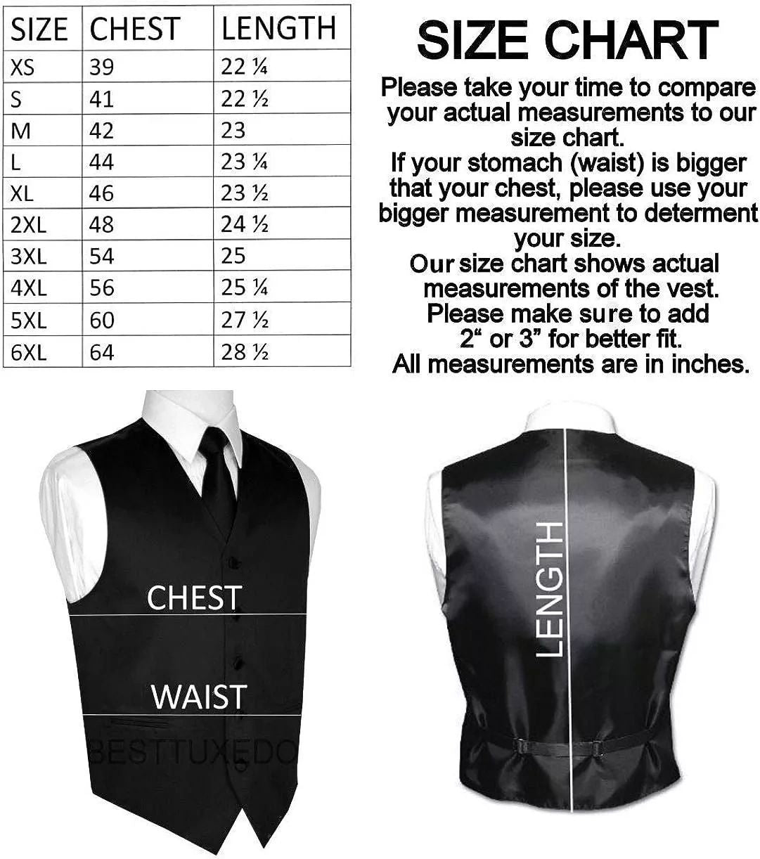 Men's Paisley Formal Tuxedo Vest-