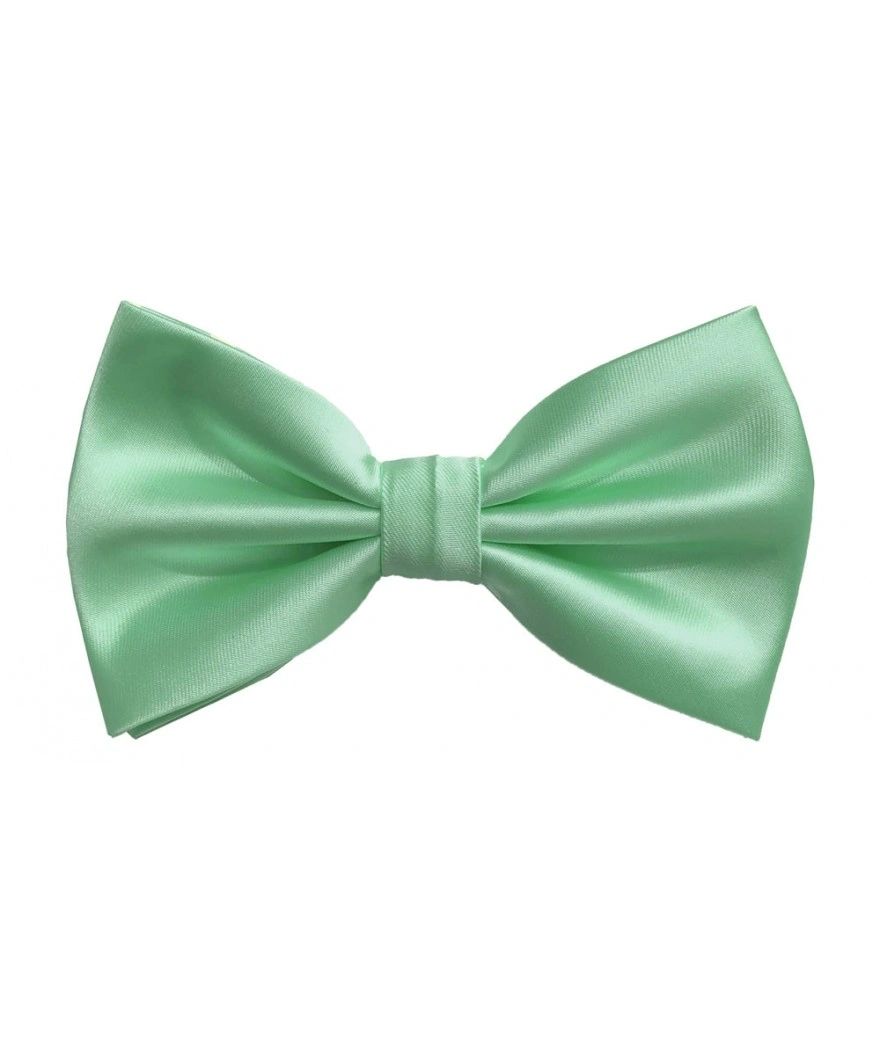 Men's Solid Pre-tied Bowties with Hanky