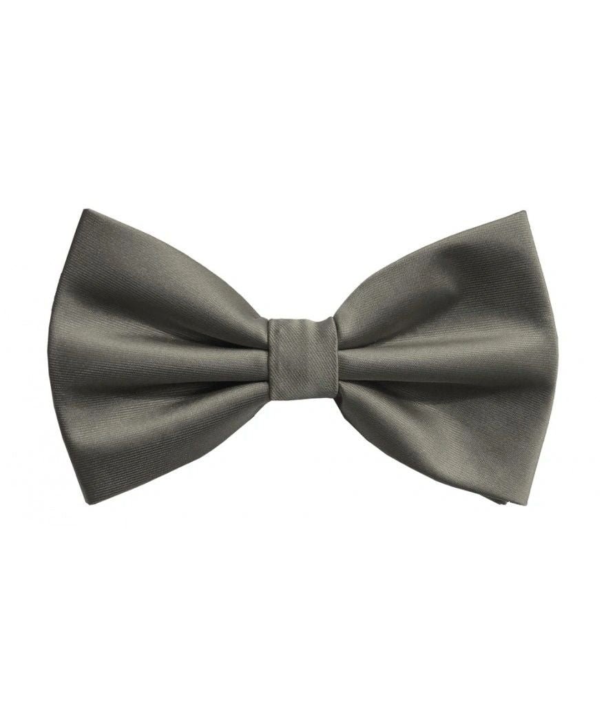 Men's Solid Pre-tied Bowties with Hanky